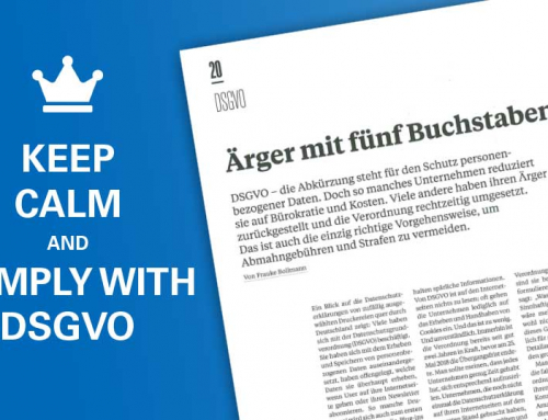 Ärger mit fünf Buchstaben – DSGVO